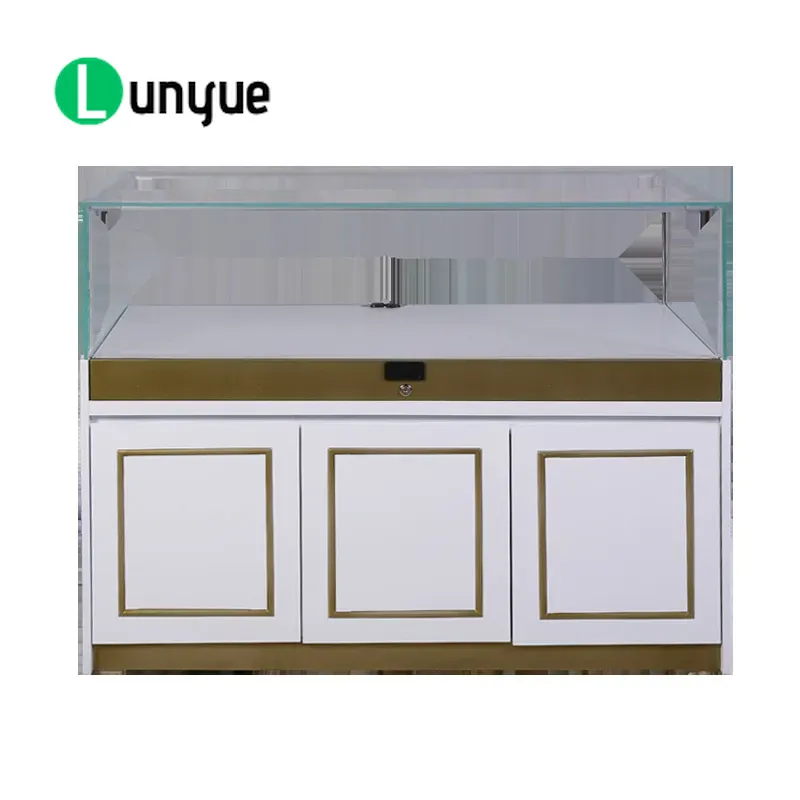 Wooden Display Cabinet for Des - Luxury Skincare Samples ulasan dan harga