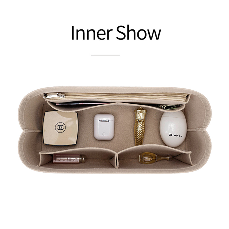 Felt Insert Bag Cosmetic Organ - Luxury Skincare Samples ulasan dan harga