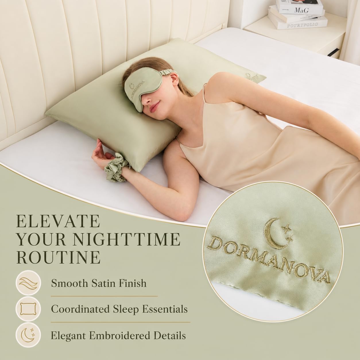 Luxury Satin Sleep Set – Satin - Luxury Skincare Gift Set ulasan dan harga