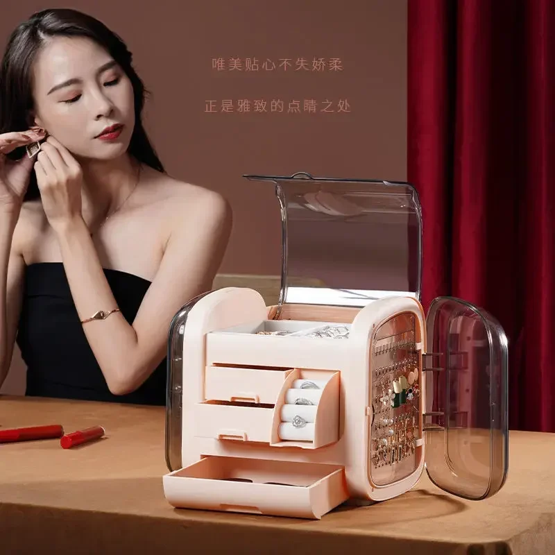 Luxury LED Cosmetic Case with  - Luxury Skincare Makeup ulasan dan harga