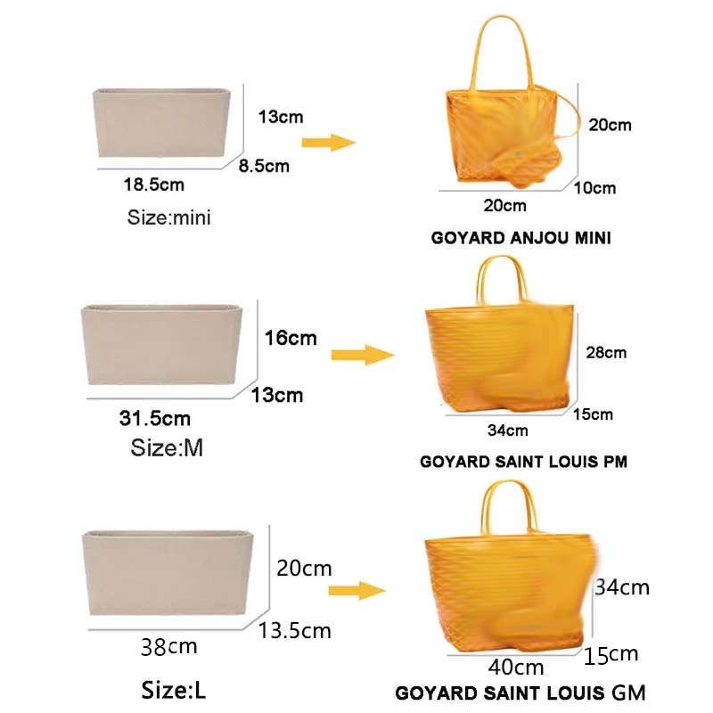 Felt Insert Bag Cosmetic Organ - Luxury Skincare Samples ulasan dan harga